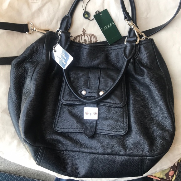 Ralph Lauren Governors Lodge Satchel Black - Picture 2 of 8